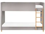 Bunk Bed Velvet CHOCQUES 90 x 200 cm (EU Single) Light Grey_1040681