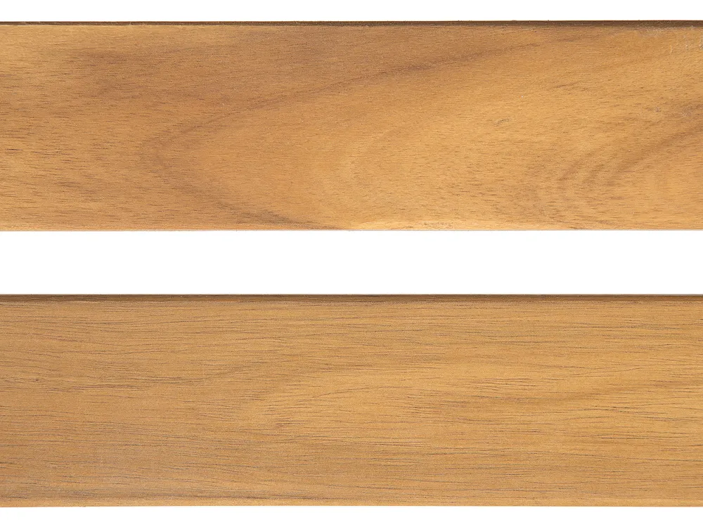 Trädgårdsbänk med dyna VIVARA 120 cm Certifierat akaciaträ Marinblå_776038
