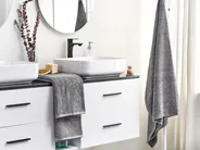 Set of 2 Towels MITIARO Terry Cotton Grey_841668