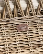 Set of 2 Garden Armchairs MAROS II Rattan Natural_932923