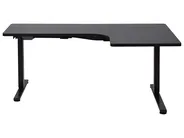 Electric Adjustable Corner Desk DESTINES 160 cm 109 cm Black Right Hand_927795