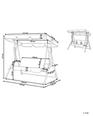 Patio Swing CHAPLIN Metal Green_760249