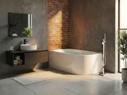 Corner Bath PORTINHO 1700 x 800 mm White Right Hand_1036830