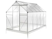 Garden Greenhouse APULIA 190 cm 315 cm Silver_1005315