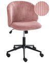 Kontorstol MILES Kordfløyel Rosa