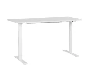 Elektriskt höj- och sänkbart skrivbord DESTINES 160 cm 72 cm Vit_899364