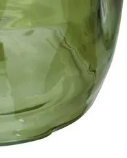 Flower Vase KERALA 30 cm Glass Olive Green_830542