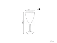 Set med 4 vinglas TOPAZ 380 ml Transparent_912958