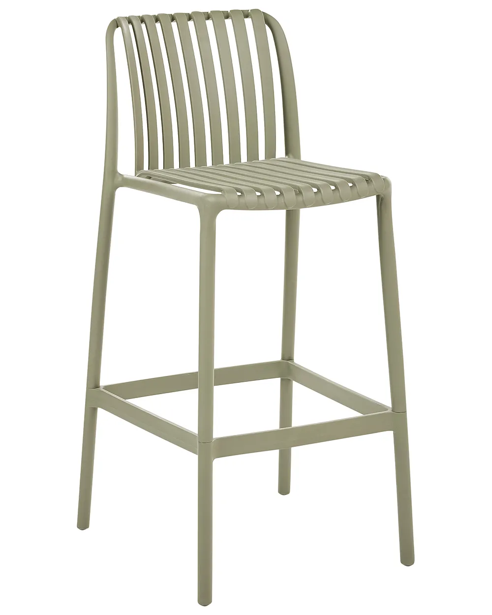 Set of 2 Bar Chairs ARICCIA Synthetic Material Green_1149262