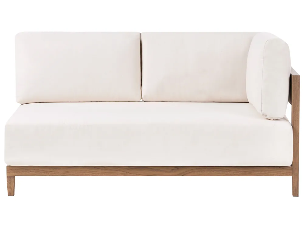 Garden Sofa with Table 2 Seater SAMPIERI Metal Brown_1008843