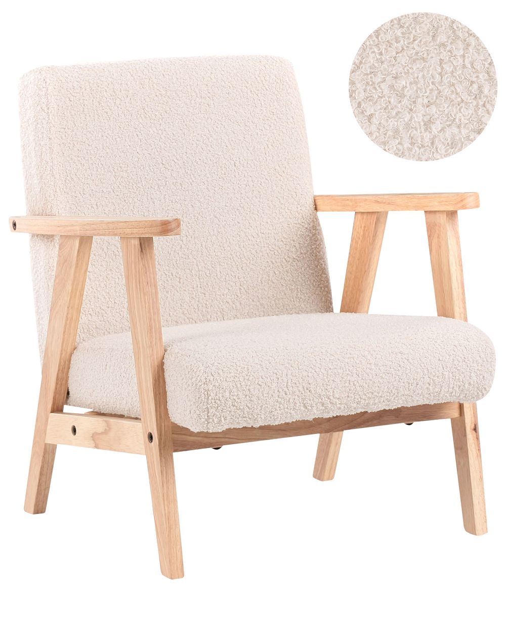 Lasten nojatuoli LINDE Buklee Vaaleanbeige