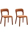 Tuolisetti 2 kpl LAKEVILLE Chenille Kullanruskea