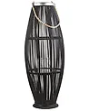 Lyhty TAHITI 84 cm Bambu Musta