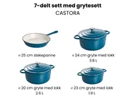 7-delers støpejernssett CASTORA Blå_1073762