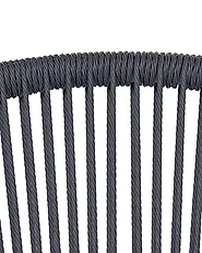 Sett med 2 hagestoler med puter PARANEA Metall Grå_1179639