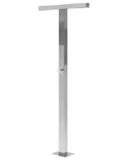 Freestanding Outdoor Shower URZULAI Silver_862324