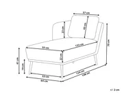 Right-Hand Chaise Longue ARTHEZE Fabric Blue_930165