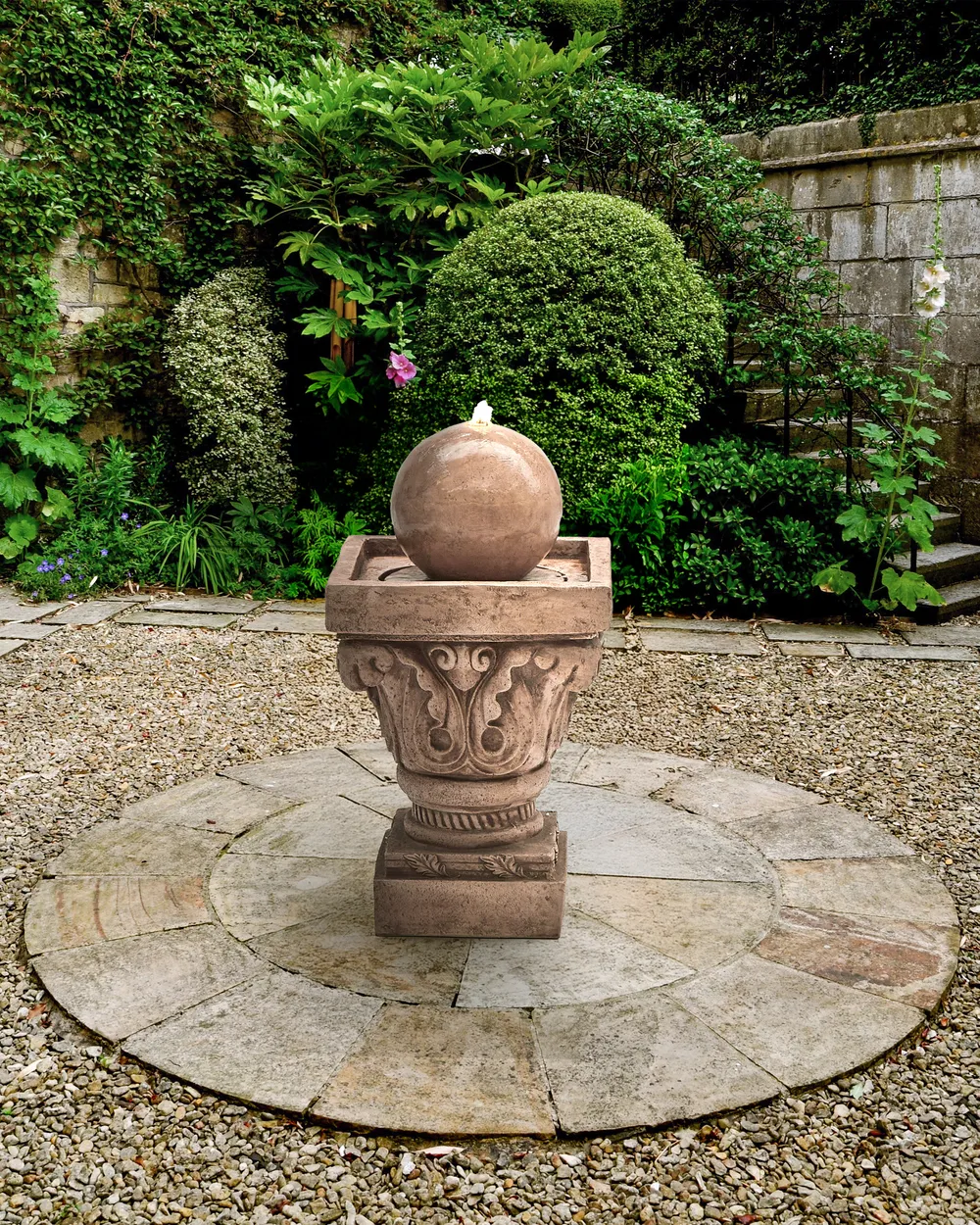 Garden Water Feature VELINO Beige