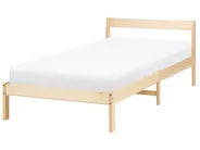 Bed Pine Wood MADONE 90 x 200 cm (EU Single) Light Brown_1123806