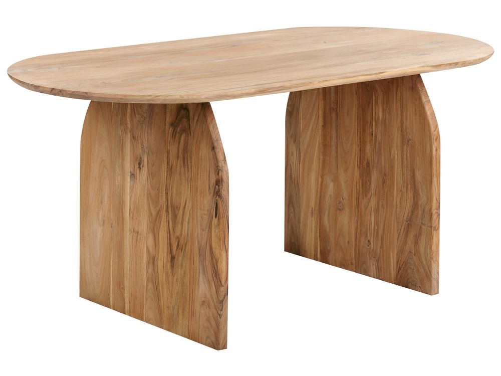 Dining Table SKYE Brown 90 cm 180 cm Acacia Wood