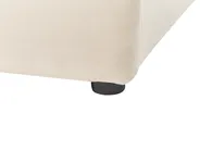 Säng med förvaring BOUSSE Sammet Ljusbeige 140 x 200 cm_862621