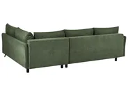 Corner Sofa Bed 3 Seater KOGE with Storage Fabric Green Left Hand_1087974