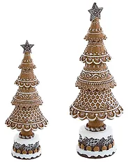 Joulukoristesetti 2 kpl KOPPELO 33/42 cm Joulukuusi Ruskea_1175640