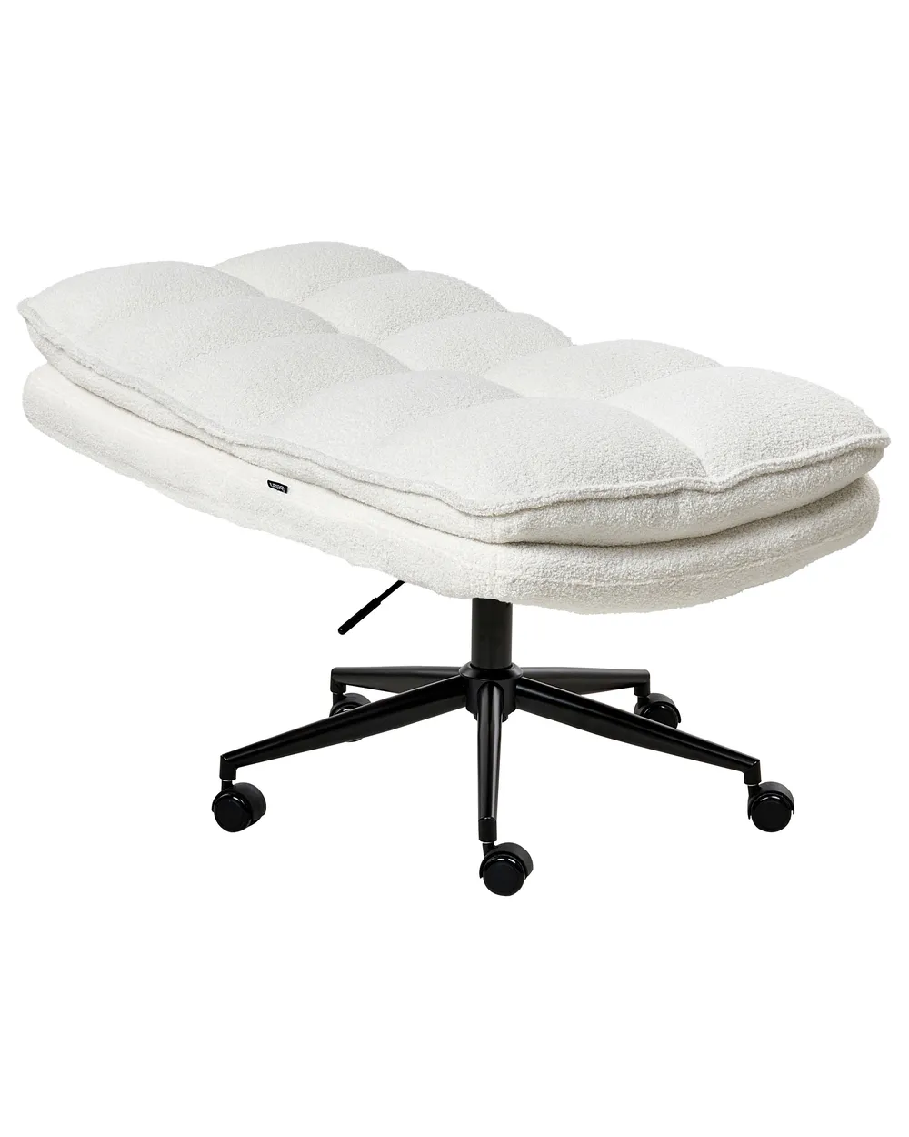 Kontorsstol ADDISON Bouclé Vit_998629