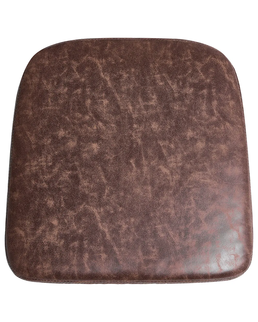 Dining Chair YORKVILLE Faux Leather Dark Brown_1078899