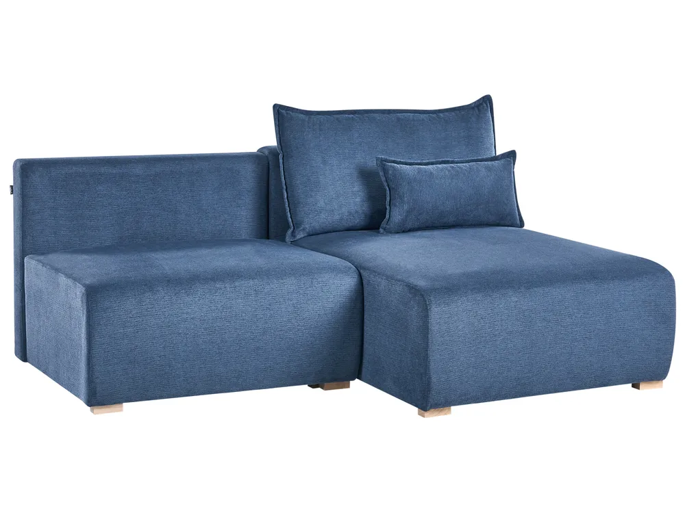 Modular Corner Sofa NERBO Fabric Blue Left Hand_1035010