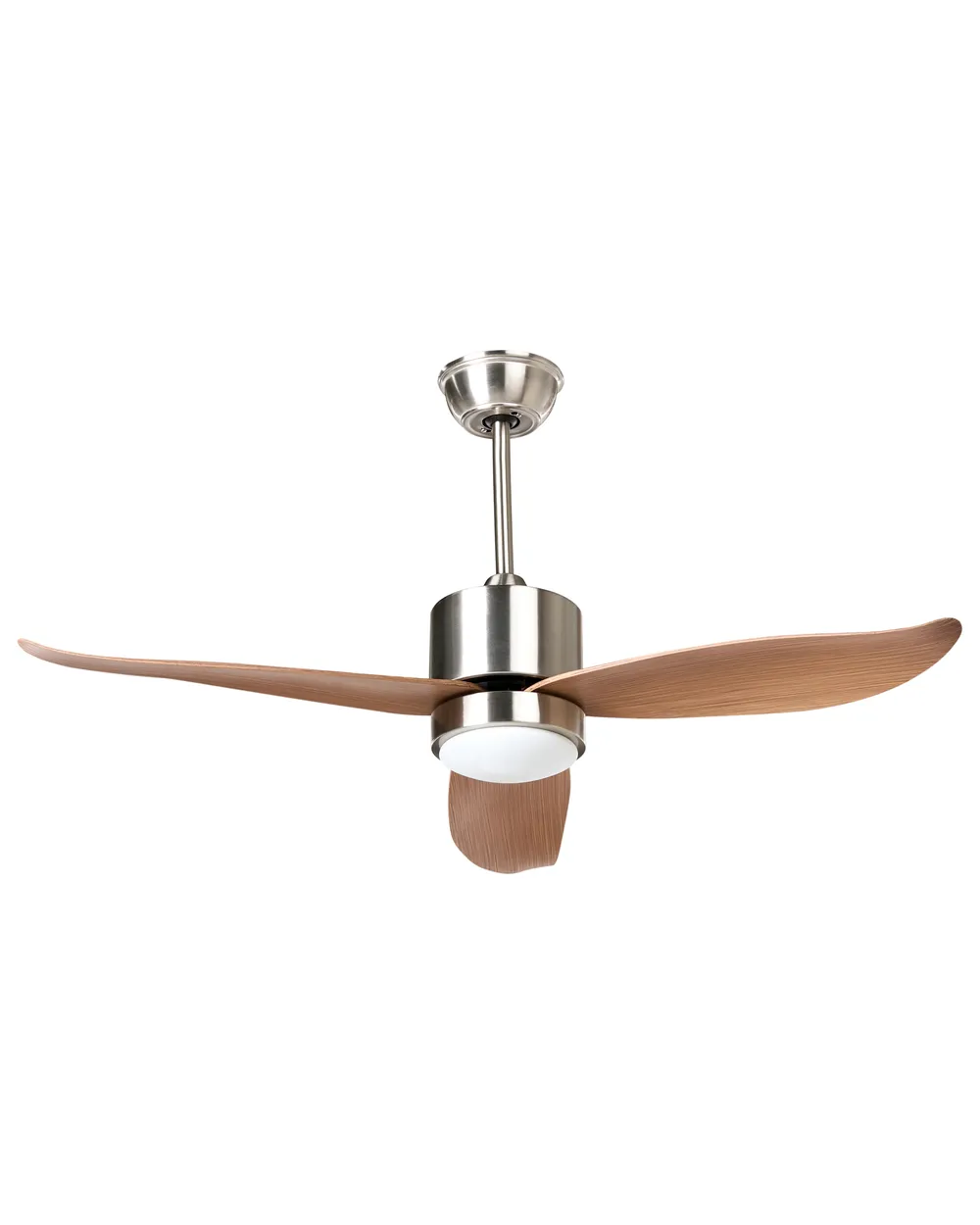 Ceiling Fan with Light MAHAUT with Remote LED Light Brown