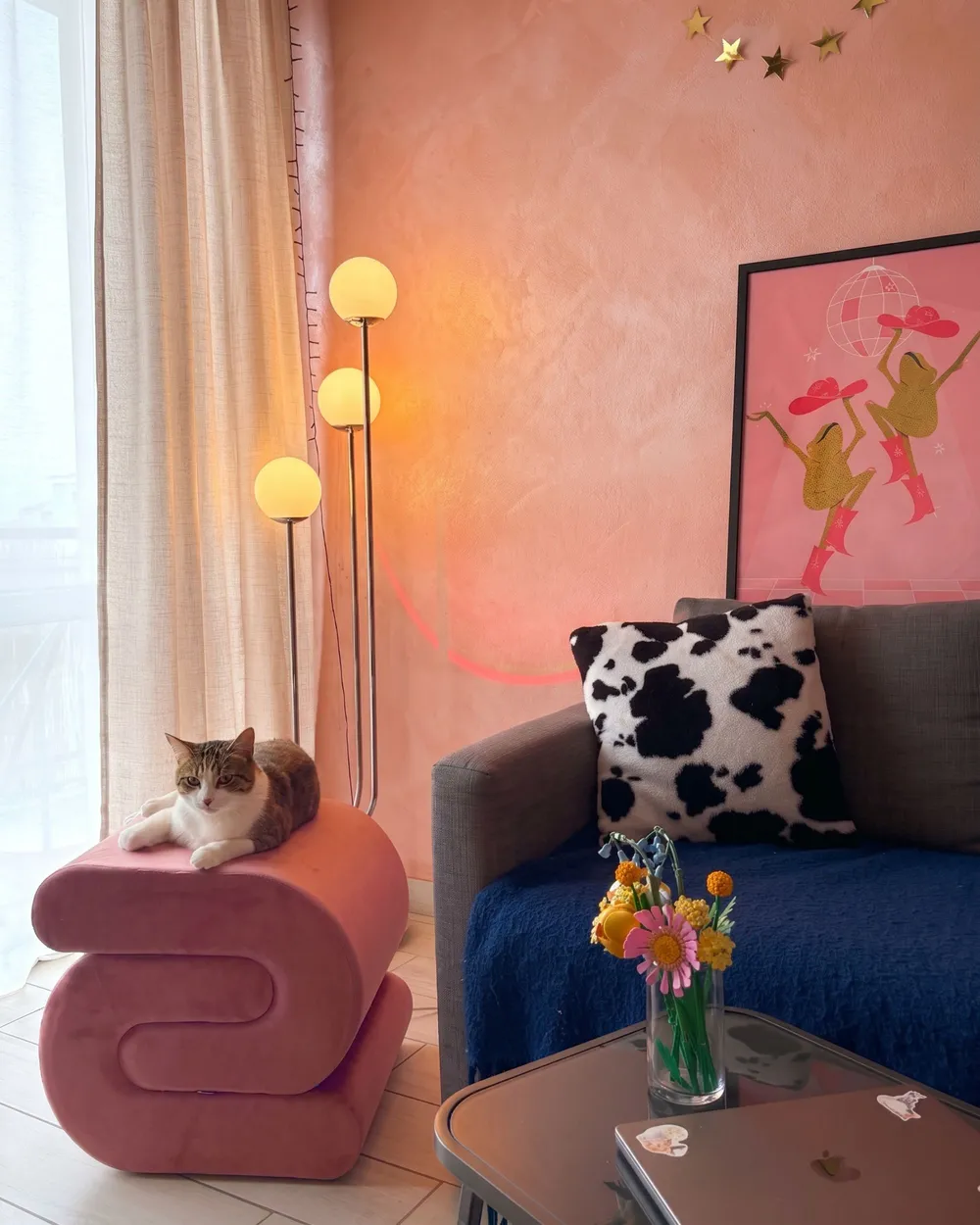 Sittpuff ARCADIA Sammet Rosa_1075903