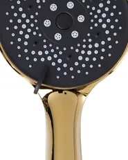 Duschhuvud och slangkit ICHMA 5 strållägen Guld_989344