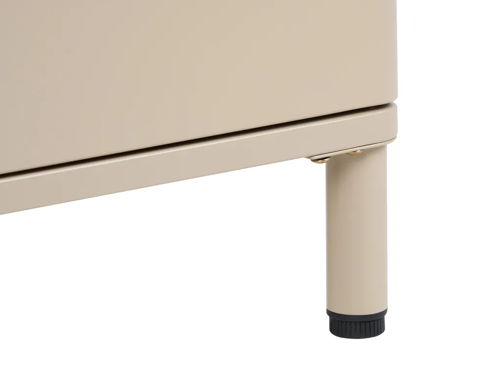2 Door Sideboard OMBURA Metal Beige_1082585