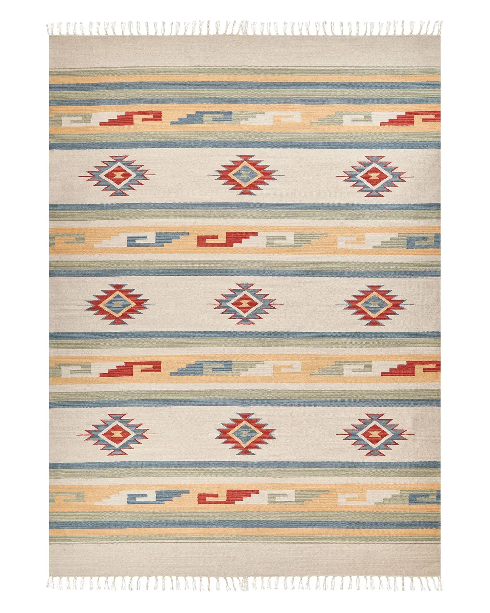 Cotton Kilim Rug Multicolour APARAN Various Sizes