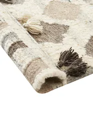 Rug KAGHTSRASHEN Beige 160 x 230 cm Kilim Wool_859892