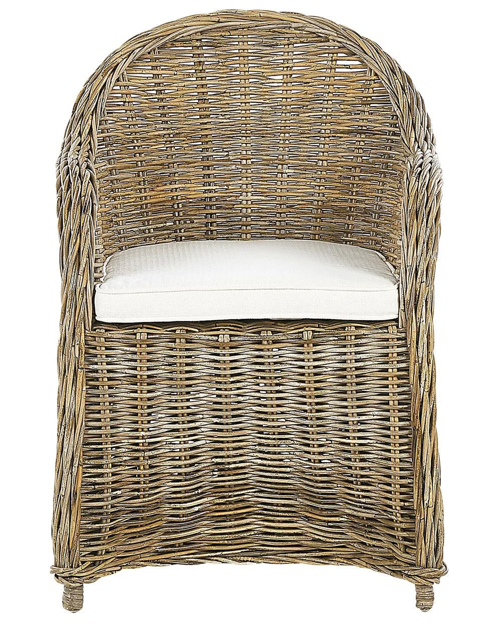 Set of 2 Garden Armchairs with Cushions SUSUA Rattan Natural_824190