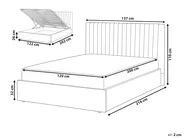 Ottoman Bed VION Boucle Beige 120 x 200 cm (EU Small Double)_1062903