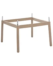 Set of 2 Bar Chairs ARICCIA Synthetic Material Light Brown_1149248