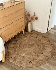 Matto AHLAT Beige ø 120 cm Juutti_1022439