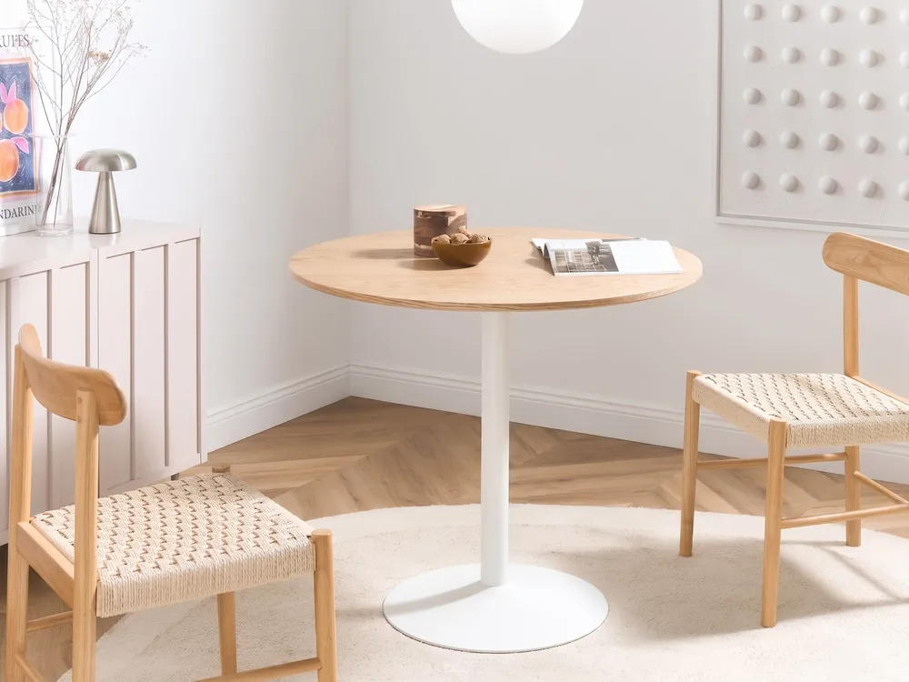 Dining Table TINO Light Oak 90 cm 90 cm