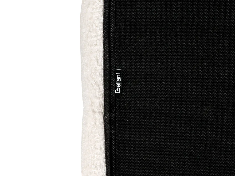 Säng med lamellram Bouclé CRESSAT 180 x 200 cm Off-White_1009072