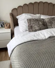 Weighted Blanket Cover 1000 CALLISTO 135 x 200 cm Light Grey_983622