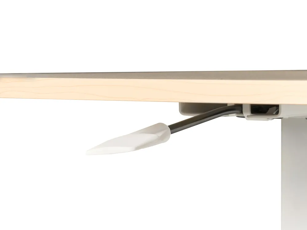 Manuellt justerbart laptopstativ ACADEMIA 65 cm 48 cm Ljusbrun/ Vit_1015126