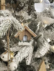 Artificial Snowy Christmas Tree TOMICHI 210 cm White_816743