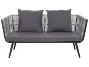 Garden Lounge Set with Table 4 Seater RAGUSA PE Rattan Grey_718422