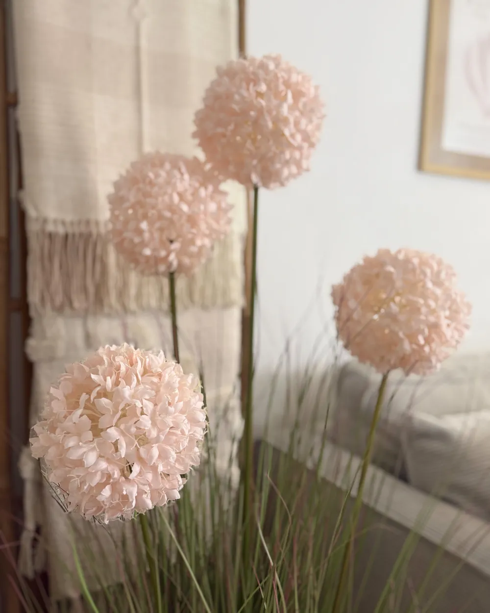 Konstgjord växt SNOWBALL BUSH 120 cm Rosa_1052637