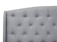 Bed Fabric BORDEAUX 160 x 200 cm (EU King Size) Light Grey_694852