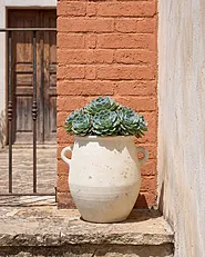 Blomkruka GOSAU 35 cm Ljusbeige_1161769