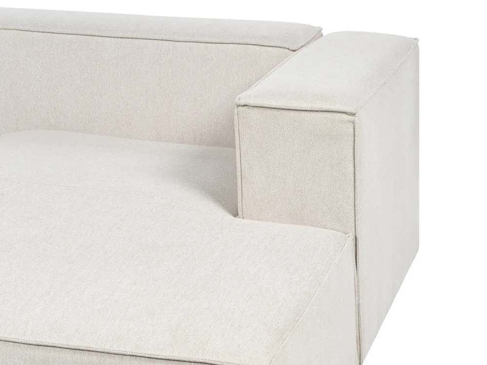 Corner Sofa 2 Seater VERNON Fabric Light Beige Right Hand_887767
